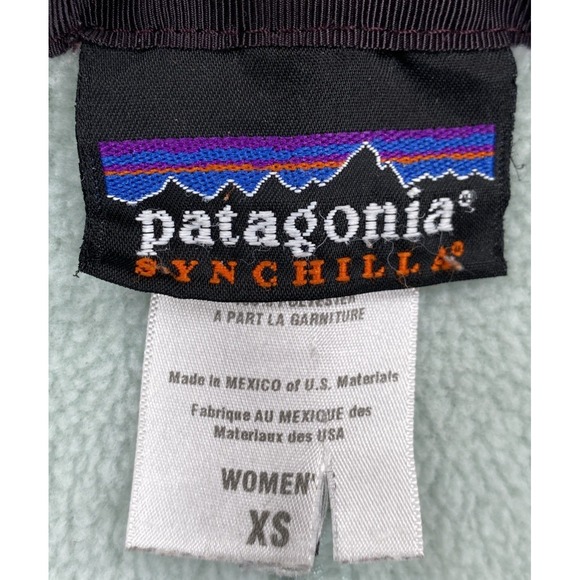 Patagonia Synchilla Fleece Vest Light Blue Full Zip Vintage Women's XS - Picture 5 of 7